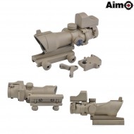 Acog 4x32 Scope Illuminated + Mini Dot Dark Earth Aim-o (ao5320-de)
