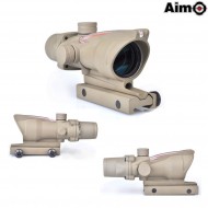 Acog 4x32 Scope Red Fiber Dark Earth Aim-o (ao1002-de)