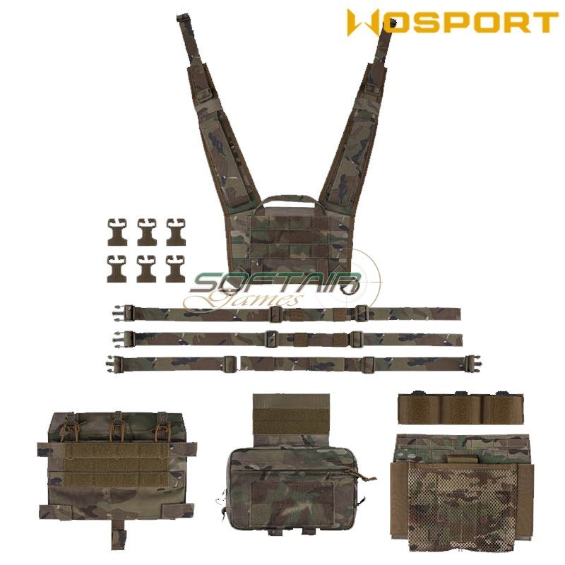 Chest Rig Assault Tactical MULTICAM WoSport (VE-107-MC)