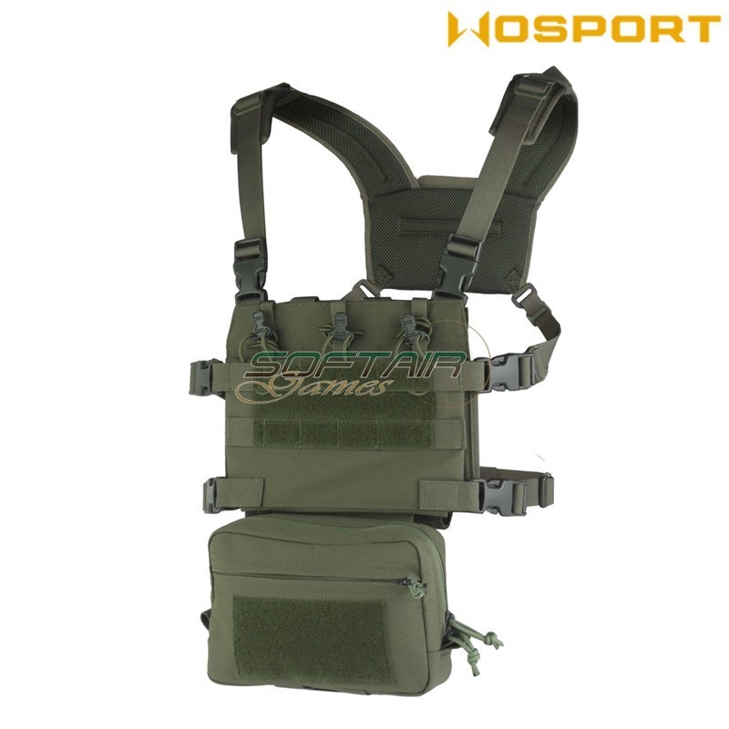 Chest Rig Assault Tactical RANGER GREEN WoSport (VE-107-RG)