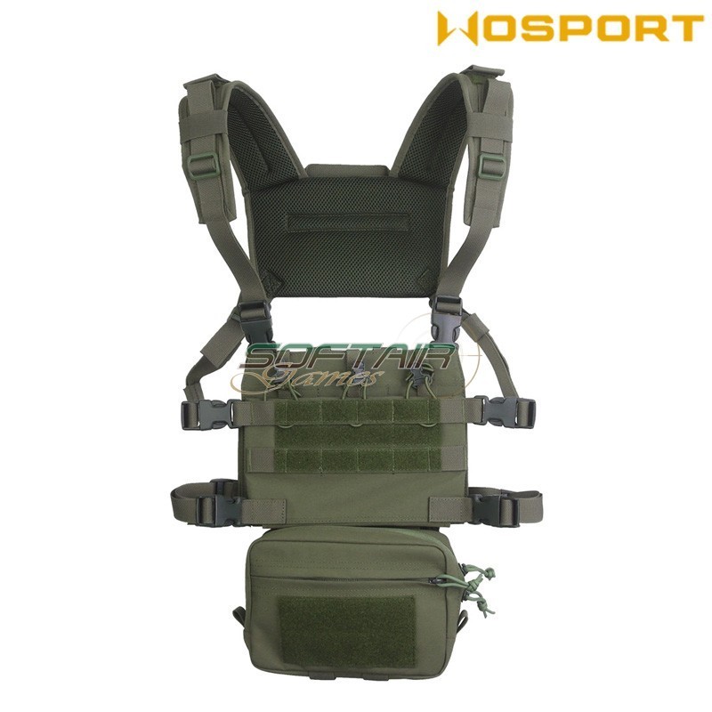 Chest Rig Assault Tactical RANGER GREEN WoSport (VE-107-RG)