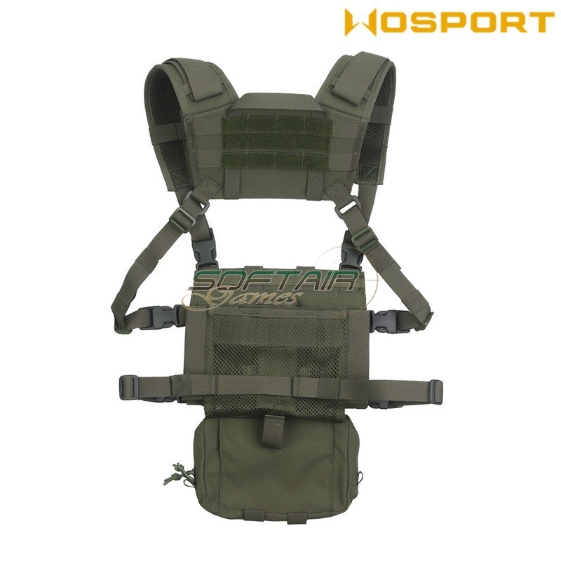 Chest Rig Assault Tactical RANGER GREEN WoSport (VE-107-RG)