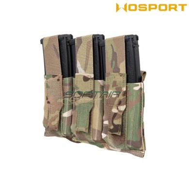 Triple Mag Pouch Lightweight Flapped MULTICAM WoSport (039456)