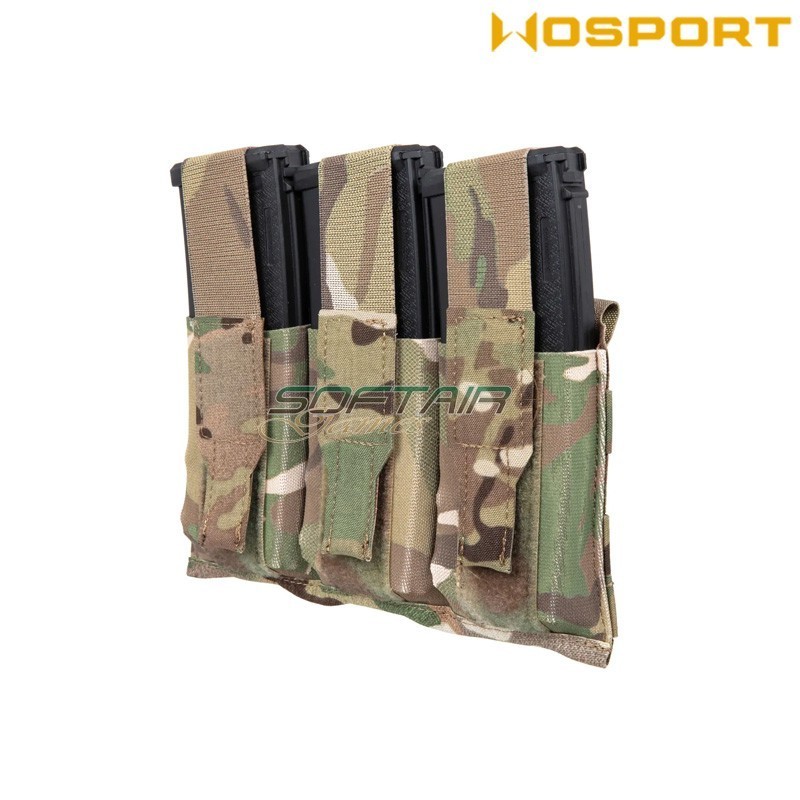 Tasca Tripla Lightweight Flapped MULTICAM WoSport (039456)