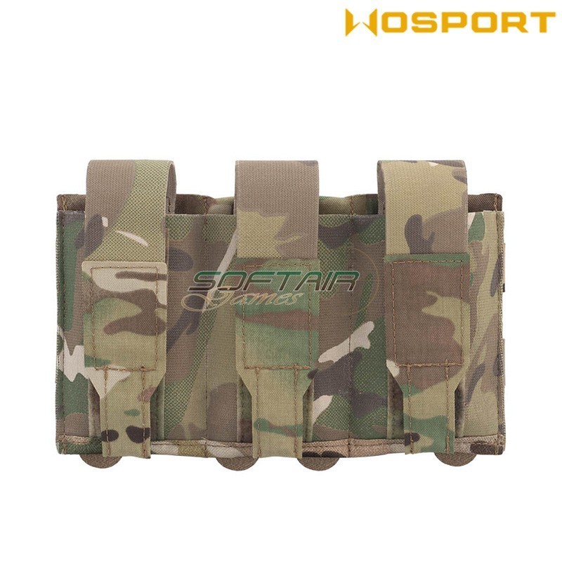 Triple Mag Pouch Lightweight Flapped MULTICAM WoSport (039456)