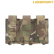 Tasca Tripla Lightweight Flapped MULTICAM WoSport (039456)