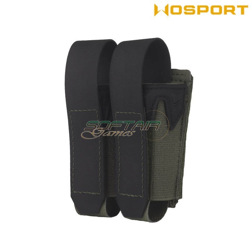 Tasca doppia per pistola RANGER GREEN WoSport (046923)