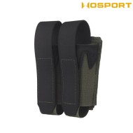 Tasca doppia per pistola RANGER GREEN WoSport (046923)