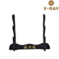 Stand triplo in legno da tavolo per katana x-ray (xr-gs3)