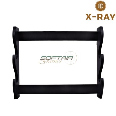 Stand doppio in legno da muro per katana x-ray (xr-ks2)