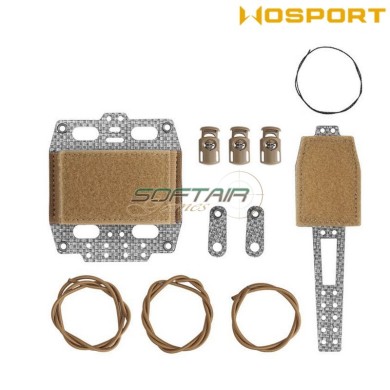 Tasca battery frame G. type COYOTE BROWN per velcro elmetti WoSport (042637)