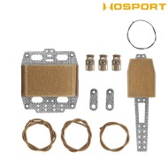 Battery frame pouch G. type COYOTE BROWN for velcro helmets WoSport (042637)