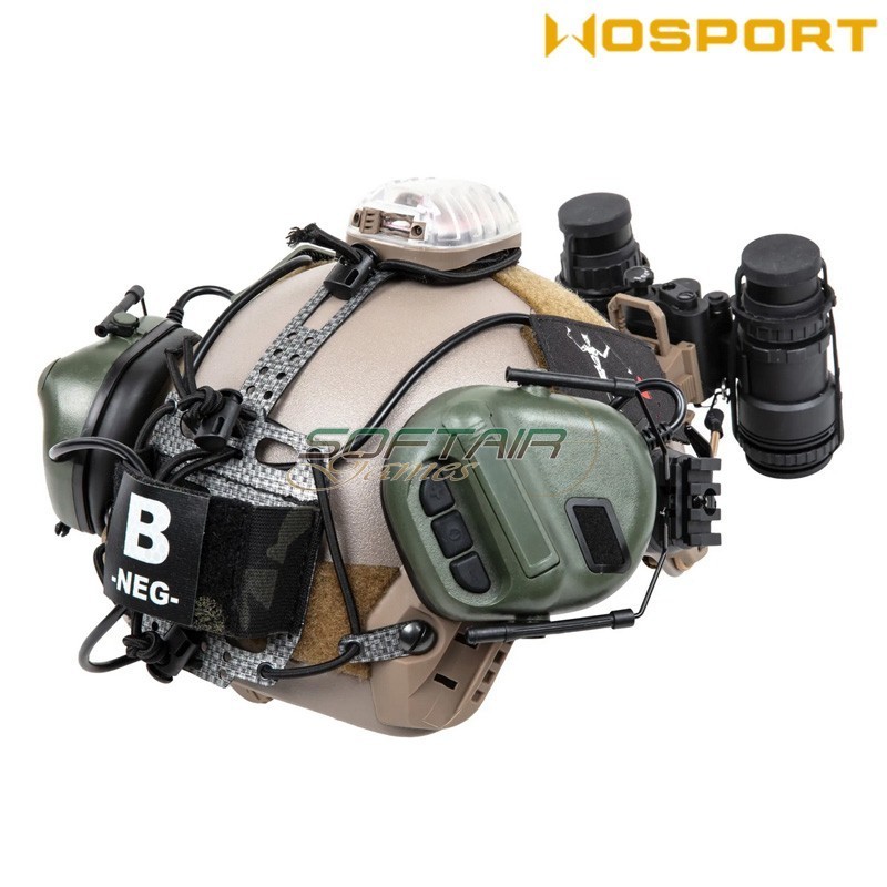 Tasca battery frame G. type per velcro elmetti WoSport