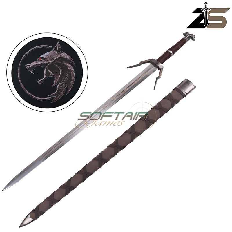 Ornamental Geralt of Rivia Sword ZSWORDS® Brown Red (ZS643-7BR)