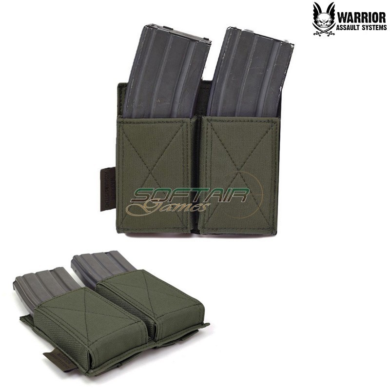 Tasca Caricatori EMP Doppia Elastica RANGER GREEN Warrior Assault Systems (w-eo-demp-rg)