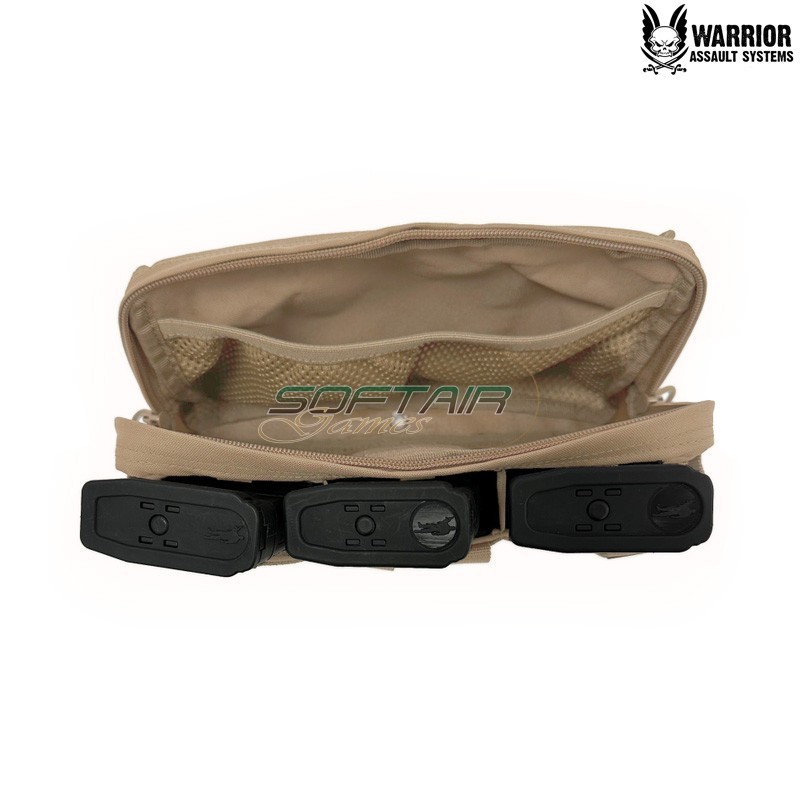 Triple Fast Open 5.56 Utility Pouch COYOTE TAN Warrior Assault Systems (w-eo-tsmp-up-ct)