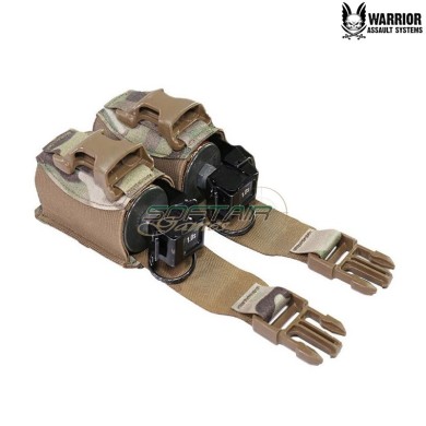Tasca Doppia Flash Bang 40mm Laser Cut MULTICAM Warrior Assault Systems (w-lc-d40-fbp-mc)
