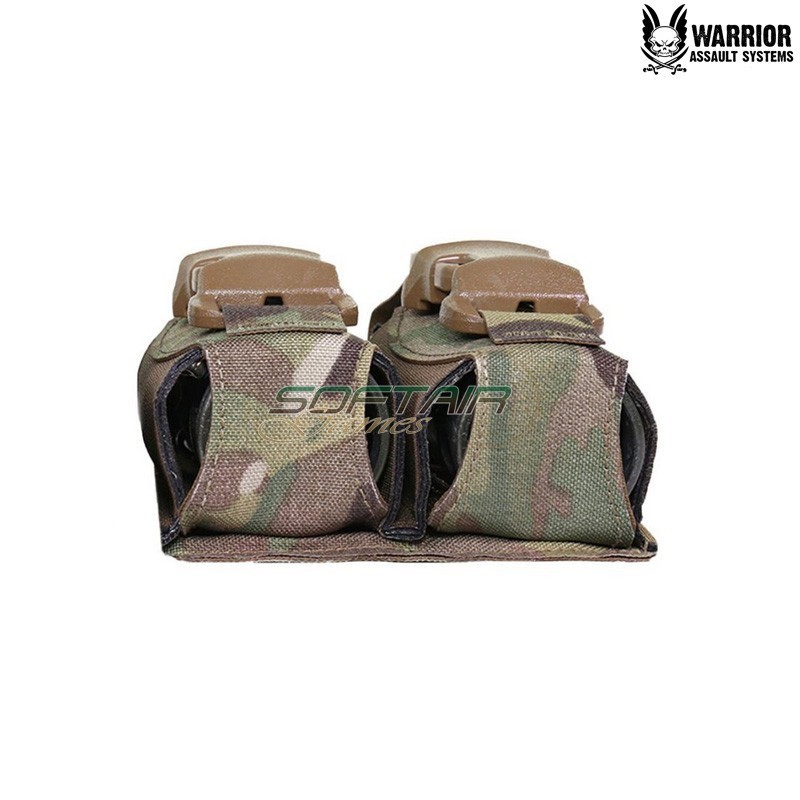 Tasca Doppia Flash Bang 40mm Laser Cut MULTICAM Warrior Assault Systems (w-lc-d40-fbp-mc)
