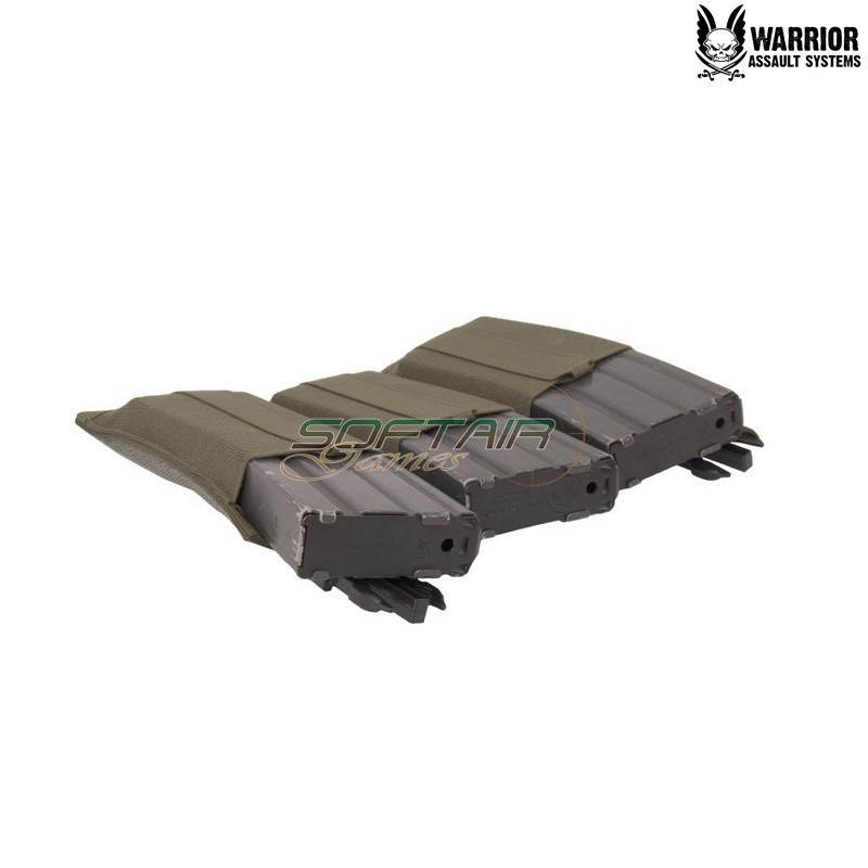 Laser cut DFP triple bungee Low Profile 5.56 panel RANGER GREEN Warrior Assault systems (w-lc-dfp-tb-lpe-556p-rg)
