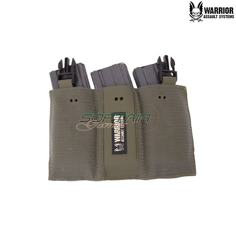 Laser cut DFP triple bungee Low Profile 5.56 panel RANGER GREEN Warrior Assault systems (w-lc-dfp-tb-lpe-556p-rg)