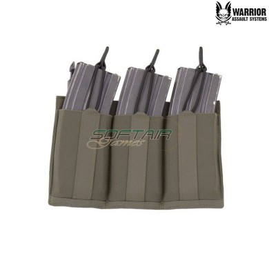 Laser cut DFP triple bungee Low Profile 5.56 panel RANGER GREEN Warrior Assault systems (w-lc-dfp-tb-lpe-556p-rg)