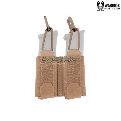 9mm Double Mag Pouch Insert COYOTE TAN for Kangaroo Pouch Warrior Assault Systems (w-lc-ivd9-ct)