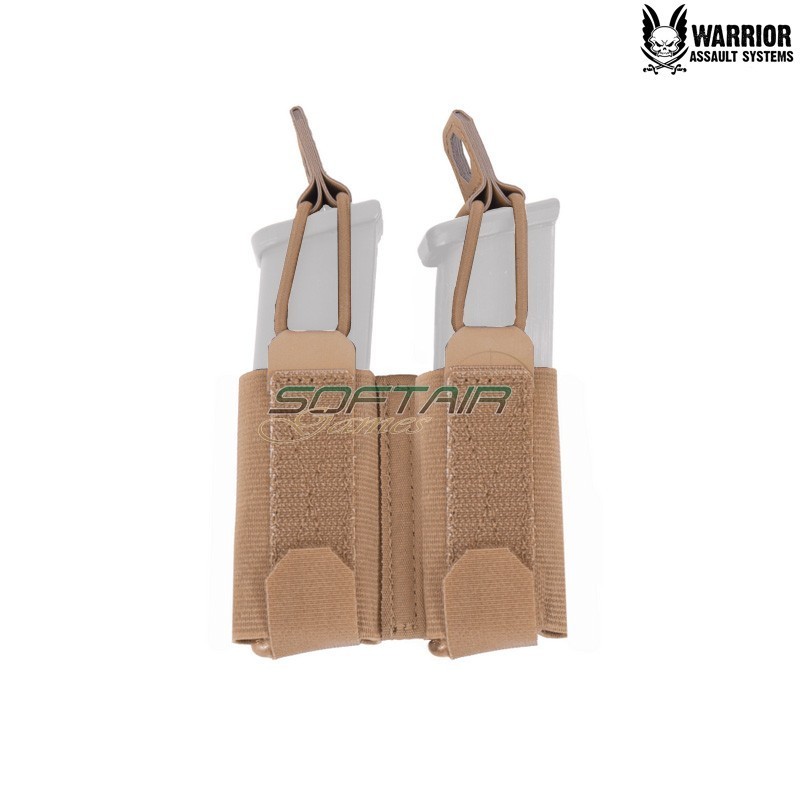 Inserto velcro Doppio Porta Caricatori 9mm COYOTE TAN Warrior Assault Systems (w-lc-ivd9-ct)