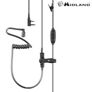 Auricolare/microfono MA31-LK Doppio PTT per Kenwood Modello Pneumatico Midland (c1695)