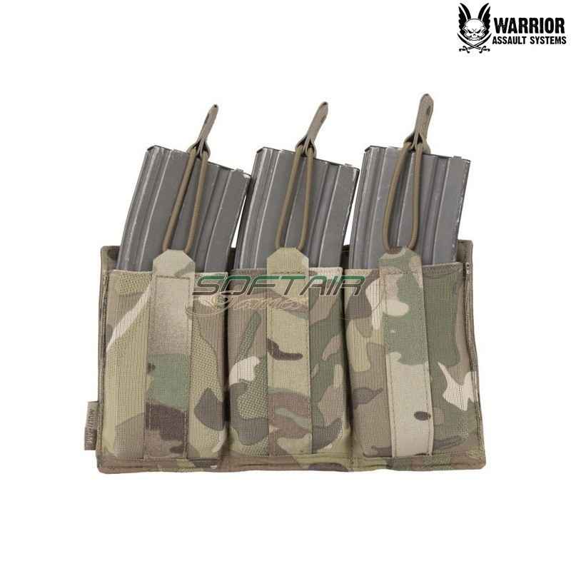 Porta Caricatori Triplo Low Profile Laser Cut MULTICAM Warrior Assault Systems® (W-LC-TB-LPE-556P-MC)