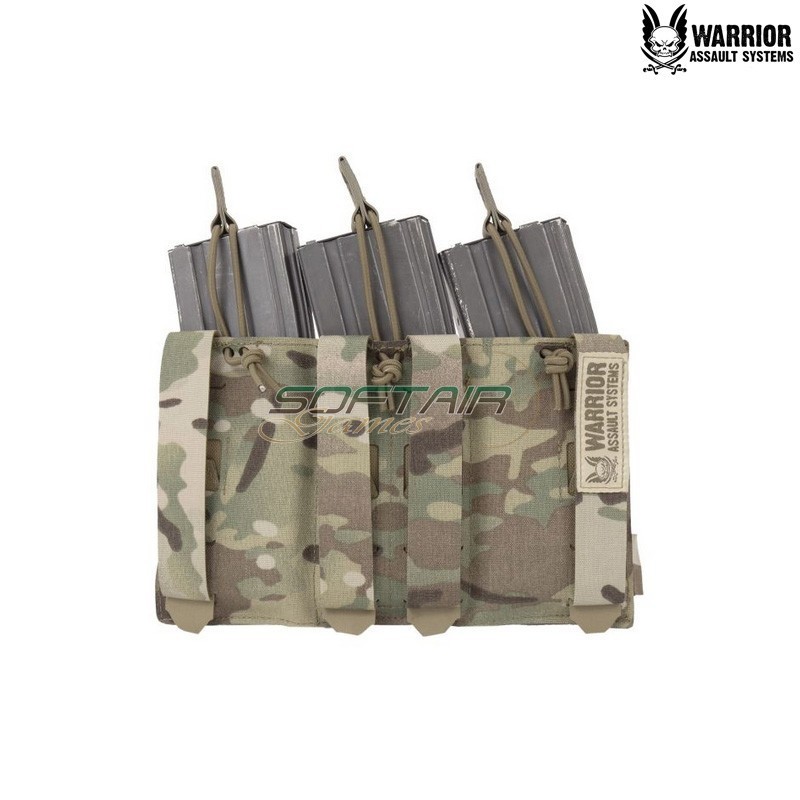 Laser Cut Triple Low Profile Magazine Pouch MULTICAM Warrior Assault Systems® (W-LC-TB-LPE-556P-MC)