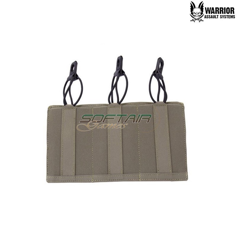 Porta Caricatori Triplo Low Profile Laser Cut RANGER GREEN Warrior Assault Systems® (W-LC-TB-LPE-556P-RG)