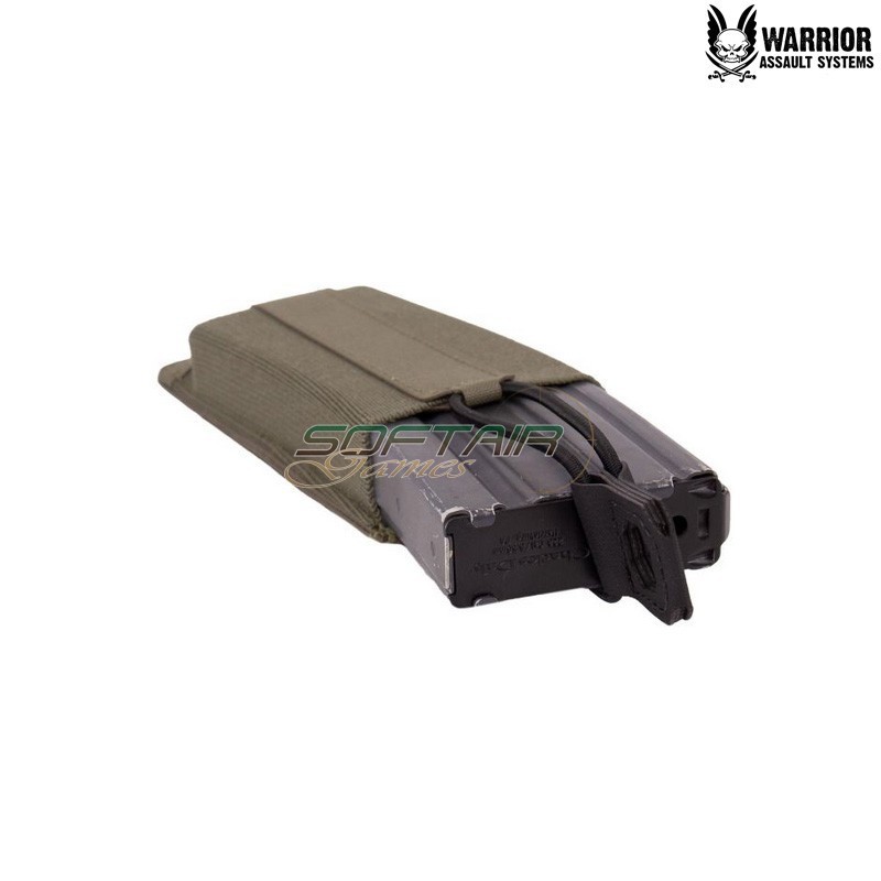 Laser Cut Single Low Profile Magazine Pouch RANGER GREEN Warrior Assault Systems (W-LC-SB-LPE-556P-RG)