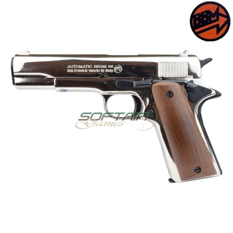 BRUNI® 96 Blank Firing Pistol 9mm PAK Nickel (BR-1505N)
