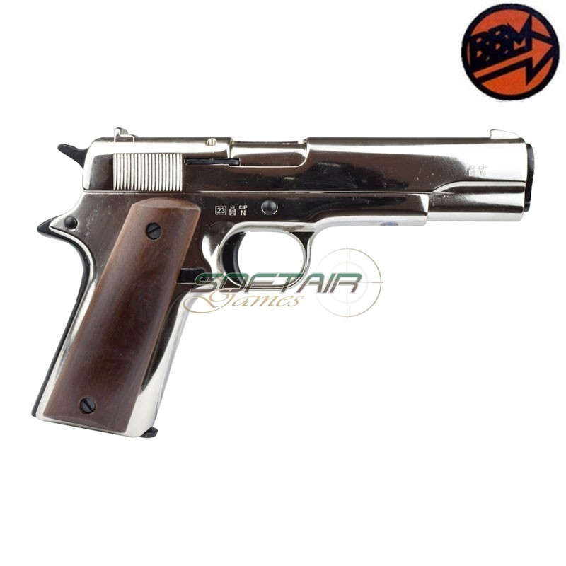 BRUNI® 96 Blank Firing Pistol 9mm PAK Nickel (BR-1505N)
