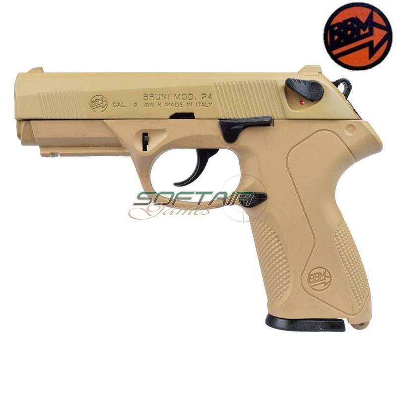 BRUNI® P4 Blank Firing Pistol 9mm Desert (BR-2601D)