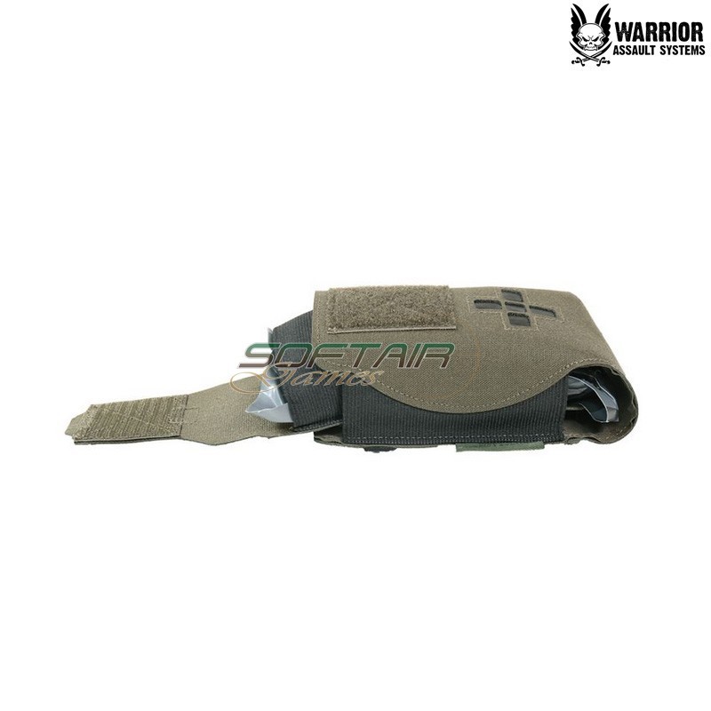 Laser cut Small Horizontal Individual First Aid Kit pouch ranger green Warrior Assault Systems (w-lc-sh-ifak-rg)