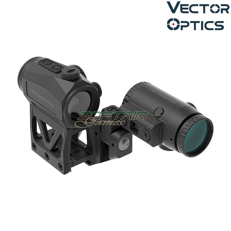 Kit Red dot SCRAPPER 1×25 + Magnifier PARAGON 3× Vector Optics (VE-SCRMMK-01)