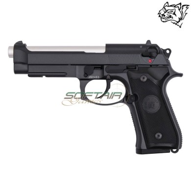 Gas Blowback Pistol Full Metal Black SNOW WOLF® (SW-03B)