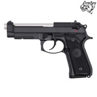 Pistola a Gas Scarrellante Full Metal Nera SNOW WOLF® (SW-03B)