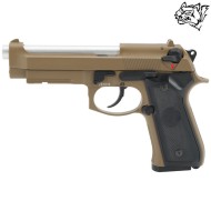 Pistola a Gas Scarrellante Full Metal Tan SNOW WOLF® (SW-03T)
