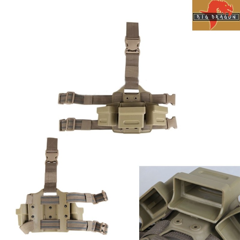Triple Leg Panel G36 Magazines Saf Style Dark Earth Big Dragon (bd2270de) Triple Leg Panel G36 Magazines Saf Style Dark Earth Big Dragon (bd2270de)