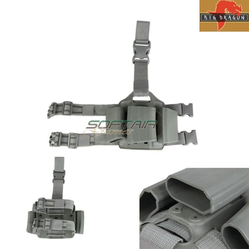 Triple Leg Panel M4/aug Magazines Saf Style Foliage Green Big Dragon (bd2268fg)