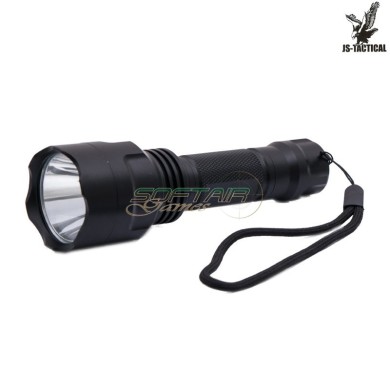 4-Mode LED Flashlight Black Aluminum JS-Tactical (JS-SD08)