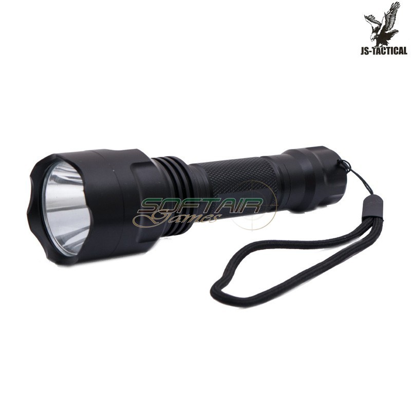 4-Mode LED Flashlight Black Aluminum JS-Tactical (JS-SD08)