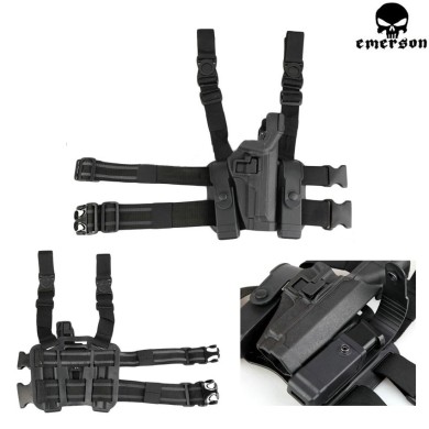 Bh Style Level 3 Tactical Serpa Set M92 Black Emerson (bd6110c)
