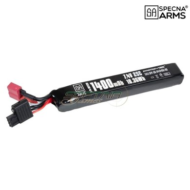 Batteria Li-Po 7.4V 1400mAh 25C Stick Deans Mini G-Tech Specna Arms (SPE-06-043466)