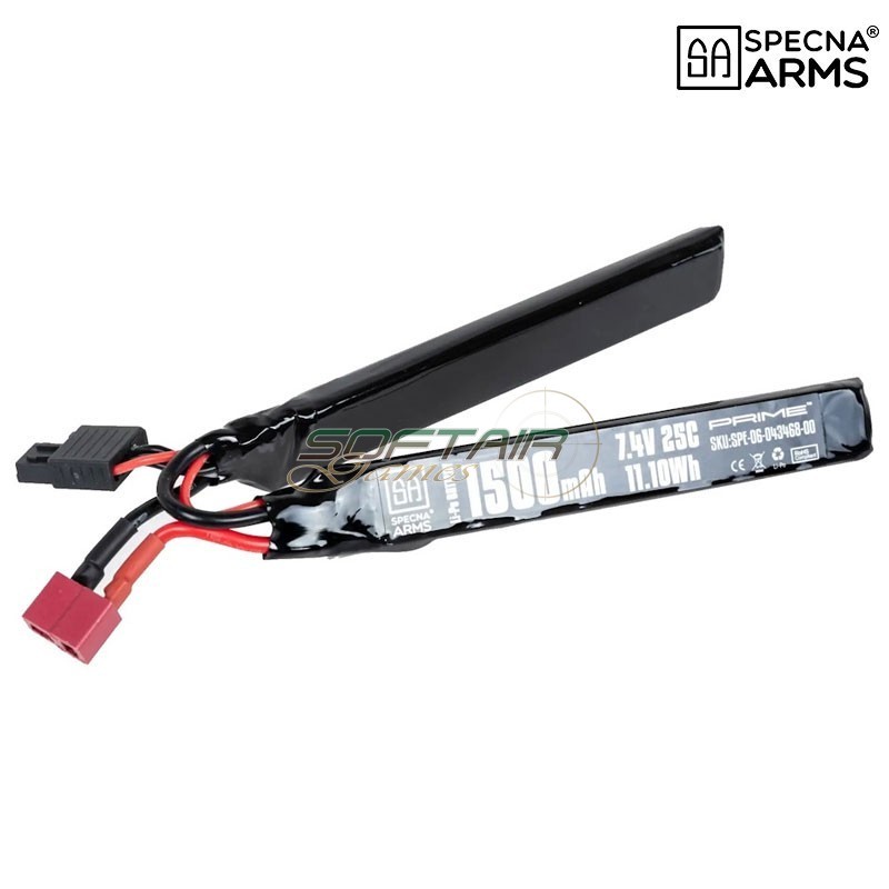 Batteria Li-Po 7.4V 1500mAh 25C Nunchuck Mini Tamiya Mini G-Tech Specna Arms (SPE-06-043467)