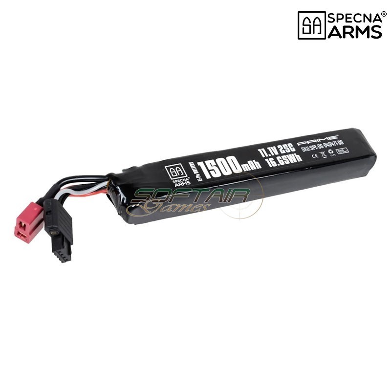 Li-Po Battery 11.1V 1500mAh 25C Stick Deans Mini G-Tech Specna Arms (SPE-06-043471)