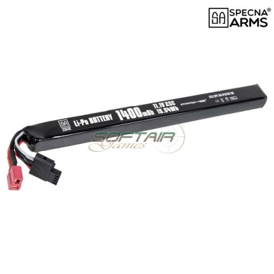 Li-Po Battery 11.1V 1400mAh 25C AK Stick Deans Mini G-Tech Specna Arms (SPE-06-043481)