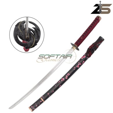 Decorative Katana Inspired by the Sakura in Moonlight Katana Ghost of Yotei Series ZSwords (ZS755R-2)